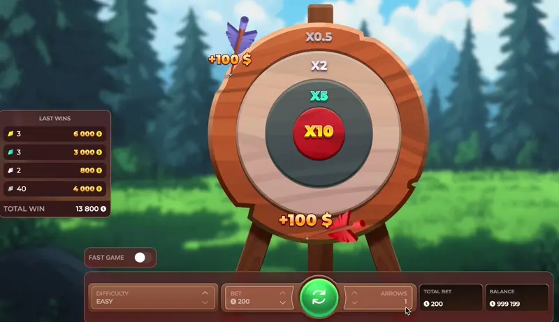 Forest Arrow Game Screen